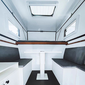 Pick-up Bianco con Camper da Tetto, Box da Tetto Regolabile, Camper Convertibile Flessibile e Rimovibile - Product Image 5