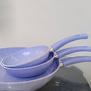 Sartén antiadherente de cerámica con mango de silicona, Base de inducción antiadherente, sartenes, cocina Wok recubierta de cerámica libre de toxinas - Product Image 2