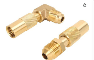 Propane gas Brass Adapter cho BlackStone 17 Countertop lò 5/8 khuỷu tay kết nối - Product Image 2