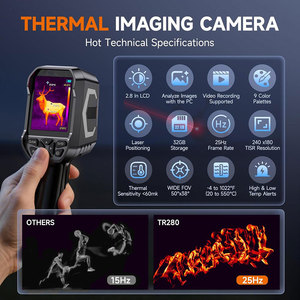 กล้องถ่ายภาพความร้อนอินฟราเรด 256X192  ถ่ายภาพความร้อน -20c~550c กล้องถ่ายภาพความร้อนแบบชาร์จไฟได้ - Product Image 4