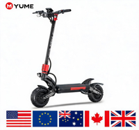 Trottinette électrique pliable YUME Raptor2 Custom OEM 60V longue portée, vente en gros pour les trajets quotidiens et les utilisations tout-terrain