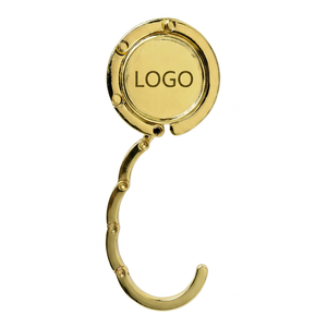 Gancho para Bolsos de Metal con Logotipo Epoxi Personalizado, para Escritorio, Regalo Promocional, Venta al Por Mayor, Moda, Personalizado - Product Image 1