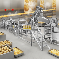 Línea de Producción Automática de Papas Fritas Frescas y Congeladas TCA 100kg/h 200kg/h 300kg/h 500kg/h 1000kg/h