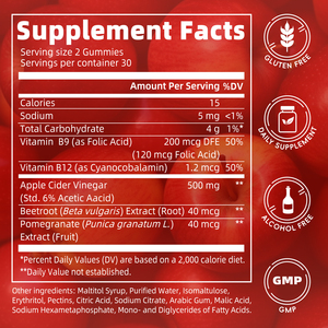Gomitas de Vinagre de Sidra de Manzana Halal para un Vientre Plano, Sin Azúcar, Envío Gratuito, Gomitas de Vinagre de Sidra de Manzana Keto Altas en Proteínas para Adelgazar - Product Image 3