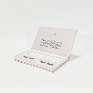 Caja de Cartón Rígida con Logotipo Artístico Texturizado en <span class=keywords><strong>Rosa</strong></span> Claro, Impresión Digital, Embalaje Personalizado en Forma de Libro para Productos de Belleza - Product Image 2