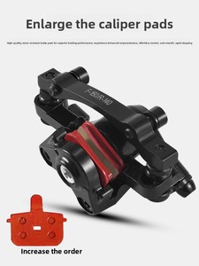 Étrier de frein à disque en alliage d'aluminium pour <span class=keywords><strong>VTT</strong></span>, mécanique, avant et arrière, F160 R140, composant de vélo de montagne, haute résistance, noir - Product Image 3