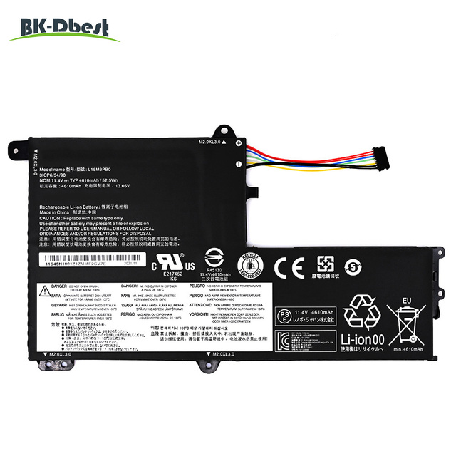 L15M3PB0 Laptop Battery for Lenovo Ideapad 320S 330S 320S-14IKB 330S-14IKB YOGA 520 FLEX 4 1580 L15M3PB0 L15C3PB1