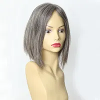 मानव बाल मोनो महिलाओं monofilament अव्वल अव्वल ग्रे रंग अव्वल के लिए सस्ती मानव बाल टौपी