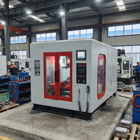 Máquina de Moldeo por Extrusión y Soplado de Doble Estación Totalmente Automática, de Alto Rendimiento y Estabilidad, Totalmente Eléctrica, para Fabricación de Botellas