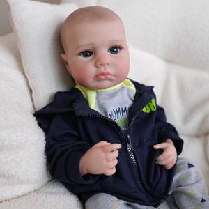 Muñeco <span class=keywords><strong>de</strong></span> Juguete <span class=keywords><strong>de</strong></span> Cuerpo Completo <span class=keywords><strong>de</strong></span> 49 cm, Bebé Reborn <span class=keywords><strong>de</strong></span> Silicona Suave Realista - Product Image 2
