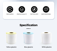 Etiquetas Autoadhesivas Térmicas 100x50mm, Ecológicas, con Código de Barras, Troqueladas, Papel Adhesivo Fuerte para Logística