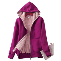 Manteau d'hiver pour femmes imperméable coupe-vent en polaire à capuche à manches longues avec design imprimé personnalisé