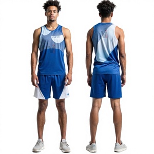 Ensemble de débardeurs de sport d'été à sublimation intégrale, uniforme d'athlétisme respirant, léger et à séchage rapide pour l'entraînement – Vente chaude - Product Image 1