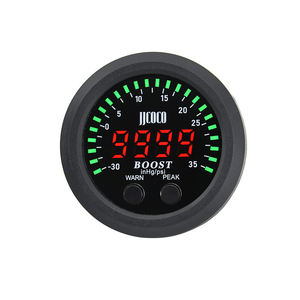 52MM S-Series impulso calibre ultra-fino redondo com luz vermelha LED Display <span class=keywords><strong>Vacuum</strong></span> <span class=keywords><strong>Gauge</strong></span> impulso Meter -30psi ~ 35PSI - Product Image 1