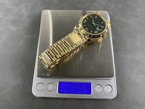 Reloj Mecánico Impermeable de Súper Calidad, 41 mm, Fábrica PPM, Acero 904L, Movimiento 3255, 228238, Peso 208 g, Reloj Verde President - Product Image 2