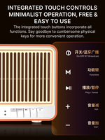 Shunjiayu Yeni Tasarım OEM Ev Amfisi Taşınabilir Dış Mekan Akıllı Retro Alüminyum 2.1 Masaüstü Hoparlör