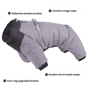 Abrigo <span class=keywords><strong>de</strong></span> Invierno para Perros <span class=keywords><strong>de</strong></span> Cuatro Patas, Cálido y Sostenible, <span class=keywords><strong>de</strong></span> Poliéster, <span class=keywords><strong>con</strong></span> Forro Polar Acolchado, Impermeable, para Perros Pequeños y Medianos - Product Image 2