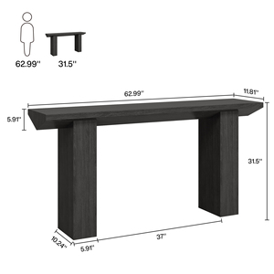 Tavoli Console Tribesigns per Soggiorno e Ingresso, Tavoli Console in <span class=keywords><strong>Legno</strong></span> - Product Image 3