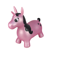 Jouets éducatifs trémie gonflable licorne saut à cheval intérieur et extérieur jouet pour les tout-petits et les enfants garçons et filles