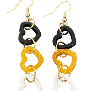 Pendientes de Aro de Resina con Forma de Loro Colorido Clásico, Diseño Elegante, Chapados en Oro, Joyería de Moda con Forma de Animal, Los Mejores Regalos para Mujer - Product Image 4