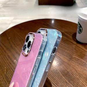 Coque à paillettes étoilées Texture lentille électrolytique coque de téléphone pour iPhone 15 Airtag pour Apple Made Durable PC Soft PC Border Guard - Product Image 4