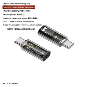 <span class=keywords><strong>Adaptateur</strong></span> audio USB C vers 3.5mm et <span class=keywords><strong>adaptateur</strong></span> de charge audio femelle vers type-c de 3.5mm pour écouteurs de microphone - Product Image 1