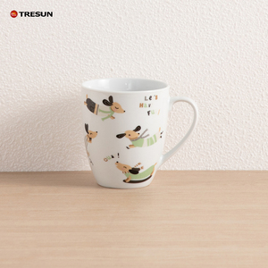 Juego de Vajilla de Porcelana y Cerámica con Diseño Minimalista, con Dibujos Animados de Perritos, Color Blanco, Diseño Personalizado OEM, Precio de Fábrica en China, TRESUN - Product Image 4