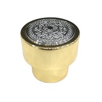 Tapa de Perfume Cilíndrica de Zamac con Patrón en Relieve, Tapa de Aleación de Zinc para Botella de Perfume FEA15, Logotipo Personalizado, Empaque de Perfume de Lujo