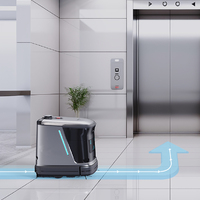 Robot Comercial de Limpieza y Barrido con Detección de Objetos por IA, Elevación Automática PLC, Lavado de Suelos, Control por APP y Motor de Succión de 20000 Pa