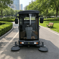 Nettoyeur balayeuse électrique industrielle haute pression nouvelle génération, efficacité 160 000 m/h, réservoir d'eau de 300 L pour grandes surfaces