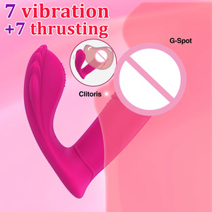 여성용 원격 제어 웨어러블 딜도 바이브레이터, 질 자극 성인용품, 여성용 팬티 진동 섹스 토이 - Product Image 2