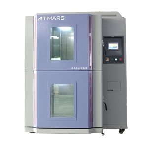 Chambre d'essai de choc thermique à 2 zones pour pièces automobiles et circuits intégrés, équipement de test électronique 0.01c, garantie 1 an - Product Image 3