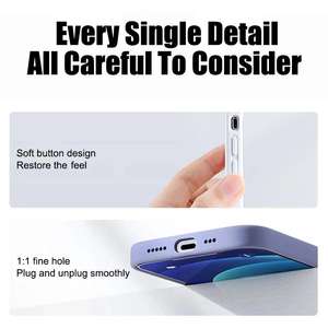 Funda de teléfono de silicona líquida de lujo para APPLE IPhones 17 13 14 15 16 Pro Max, fundas para IPhones 16 Plus, funda protectora a prueba de golpes - Product Image 4