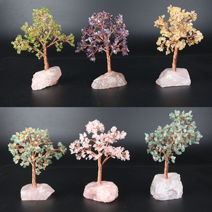 Naturale di cristallo della mano del tessuto di cristallo albero di natale albero della vita di pietra - Product Image 2