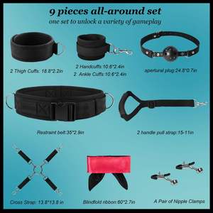 Fetisjisme Bondage voor koppels Seksspeeltjes Rubberen artikelen Verstelbare nylon handboeien Beenboeien Boeien Volwassen spelletjes BDSM-beperking - Product Image 3