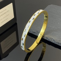 Brazalete de Lujo con Ojo de Diablo Esmaltado en Colores, Brazalete de Acero Inoxidable Antideslustre con Ojos Malvados, Joyería