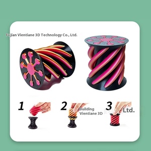 Cross-Border 3D Imprimé Spirale Cône Pyramide Sculpture Creative Décompression Cadeau Fidget Spinner Jouet pour <span class=keywords><strong>Amazon</strong></span> Best-Seller - Product Image 2