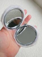 Miroir de maquillage portable double face en peluche Winway, pendentif de sac, décoration suspendue, miroir de dessin animé