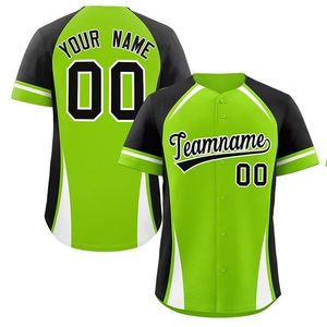 Kaos Seragam Sublimasi Custom Pinstripe Kancing Penuh Bernapas untuk Latihan Softball, Jersey Baseball dengan Nama dan Nomor Tim - Product Image 3