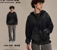 Sweat à capuche pour homme, style rétro vieilli, délavé, coupe oversize ample et légère