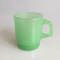 Gobelet en verre borosilicate écologique personnalisable JUNVOY, design moderne Highball, réutilisable, promotions café, Jadeite