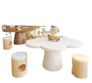 Meubles en <span class=keywords><strong>bois</strong></span> massif de <span class=keywords><strong>haute</strong></span> qualité Eibele Table et chaises en <span class=keywords><strong>bois</strong></span> en forme de fleur pour enfants à <span class=keywords><strong>prix</strong></span> compétitif - Product Image 2