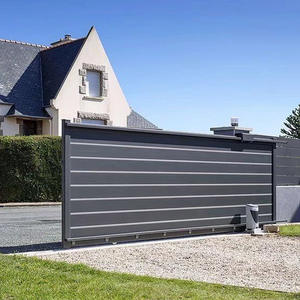 גואנגדונג יצוק פרטי אלומיניום יצוק לוח חיצוני הזזה שער עיצוב Driveway שערי החלקה - Product Image 1