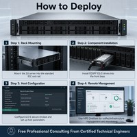 Servidor en Rack HPE ProLiant DL345 Gen11 AMD EPYC de 160 Núcleos, 3 TB DDR5 6400 MT, 36x EDSFF NVMe PCIe Gen5, Almacenamiento Definido por Software, 2U