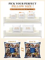Housse de coussin personnalisée avec photo, concevez votre propre logo, housses de coussin décoratives pour canapé, lit d'hôtel, maison d'hôtes