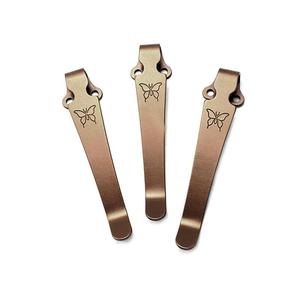 Clip trasero de mariposa Benchmark Griptilian Clip de cuchillo de titanio Clip de titanio de transporte profundo - Product Image 5