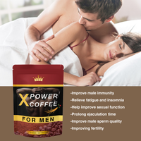 Café Energético de Maca y Ginseng de Alta Calidad para Hombres, Sabor Suave, Hierbas Naturales, Potenciador de la Fertilidad Masculina, Caja para Hombres Fuertes