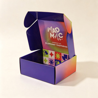Boîte d'expédition pliante haut de gamme en carton ondulé Kraft personnalisée avec doublure en mousse pour jouets éducatifs pour enfants et kits e-commerce