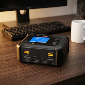Chargeur de balance LiPo double canal UP12 200W 10A avec écran LCD pour drones FPV - Product Image 4
