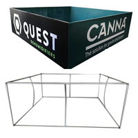 Housse de coussin sur mesure en polyester pour intérieur, bannière publicitaire suspendue imprimée sur mesure pour salon professionnel